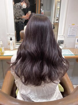 ネオリーブアイム 横浜西口店(Neolive aim) ラベンダーグレージュゆるウェーブ韓国ヘア【横浜】