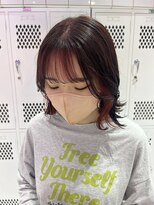 ロンドルーチェ 心斎橋(Lond luce)&nbsp;ダークアッシュ/ミディアムレイヤーカット［髪質改善/縮毛矯正］