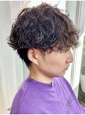 波巻きスパイラルツイストスパイラルパーママッシュメンズヘア