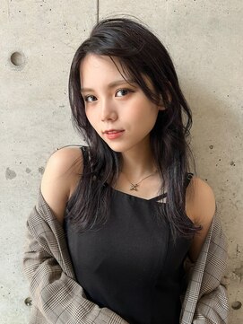 エミュ 天文館店(eMu) ロングレイヤーにラベンダーダークグレージュ