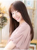 艶カラーミルクティーピンクエアストレートa戸頭20代30代40代