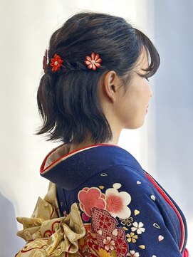 ヘア イノウエ HAIR INOUE 成人式ハーフアップアレンジ