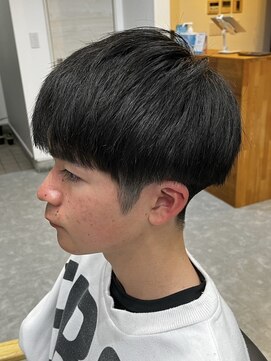 フゥ 宇都宮(FeU) ビジネスショートメンズマッシュツイストパーマツーブロック