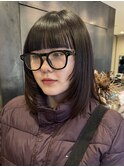 重めバングと顔まわりレイヤー【mio】