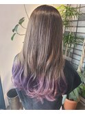 グラデーション×ラベンダーピンク