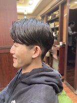 ブロートーキョー(BroTokyo)&nbsp;MEN'Sツーブロック韓国風センターパート