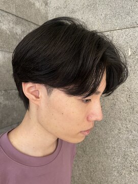 ニアウ 伊勢崎連取店(Niau) メンズマッシュニュアンスパーマセンターパート