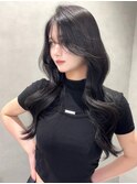 韓国風レイヤーカット顔まわりくびれオルチャン堀江