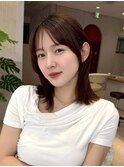 髪質改善＊マットブラウンくびれヘア＊美髪【Zina豊洲】