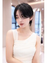20代30代大人美人ショートボブ/小顔ショートヘア/マロンベージュ