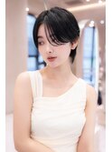 20代30代大人美人ショートボブ/小顔ショートヘア/マロンベージュ
