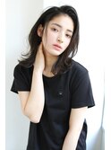 【ROSE】レイヤーカット＿黒髪＿くびれミディアム