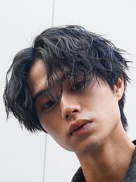 フィフスパーク(fifth PARK) 緩めツイストスパイラルメンズマッシュウルフセンターパート渋谷