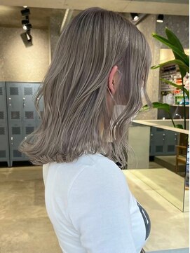 カラースタンド(COLOR STAND) オリーブグレージュダブルカラーケアブリーチ佐賀カラー透明感