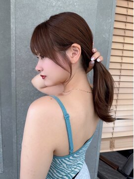 ロンドルピナス 小倉(Lond Lupinus) ミディアムヘア暗めカラー/デザインカラー/フェイスフレーミング