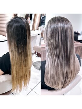 アッシュ 大宮店(Ash) バレイヤージュBeforeAfter8