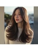 ボリュームキープできる リバースカール 韓国風ロング