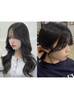 【レイヤーカットが得意!】[韓国風女神ヘア]のセット方法や時短方法もレクチャー◎巻いた時の小顔魅せも♪