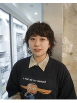 ヒメル(HML U/2A)&nbsp;外国人のくせ毛の様なマッシュウルフヘア/ウルフパーマ