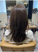 透明感カラー/ブリーチなし/オリーブブラウン/大阪梅田