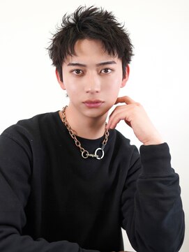 ラフィスヘアー アール 川西店(La fith hair R) 【La fith】メンズカット×短髪×アップバング
