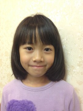 フェリシータ 緑地公園店(felicita) クラシカルなガールズスタイル★黒髪ワンカールボブ