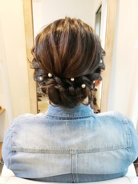 ロカット サロン(Roquat Salon) シニヨン着付けアレンジ【ヘアアレンジ 立川/立川南/八王子】