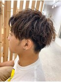 刈り上げセンターパート