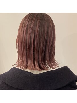 セカンド(2nd) ワンレンボブ/切りっぱなしボブ/ピンクベージュ