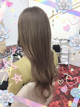 エデン ビークス チルドレン(EDeN Beeks children) #プルエクステ#ロング#ハイトーン#アッシュカラー