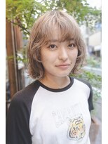 ユートゥイーズ つくば(U too e's)&nbsp;《Utoo e's つくば美容室 》大人ボブ×秋のミルクティーベージュ