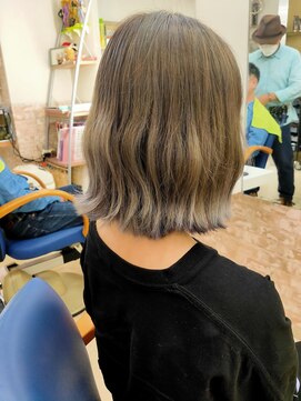 シャローム(SHALOM) 裾カラー／プラチナラベンダー