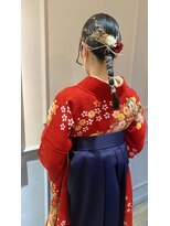 フレーム へアアンドトリートメント 天王寺北口店(FRAME)&nbsp;袴ヘアアレンジ