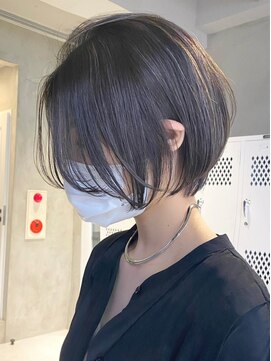 エリマ 調布(elima) くびれショートヘアグレージュカラーイルミナカラー大人ボブ*