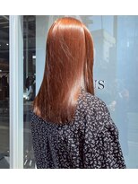 ロカ(roka)&nbsp;ブリーチなしダブルカラー/オレンジブラウン