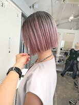 ケアブリーチ×ケアカラー×ピンクバレイヤージュ（表参道）