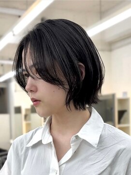 ノク 渋谷(nok) レイヤーボブ_前髪アンブレラカラーこなれミディイメチェン