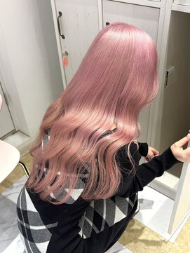 リー 梅田(Lee) ブリーチ2回必須/ペールピンク/ホワイトピンクカラー/髪質改善