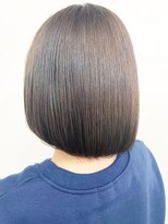 ヘアープロデュース ラピセット 松山(Lapset) 20代30代40代小顔切りっぱなし大人ボブアッシュグレージュ