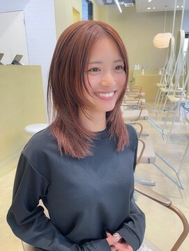 スニュウ(snuw) 【snuw mina】レイヤーカット/顔まわりカット/暖色カラー/伏見