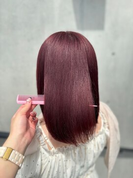 アソビ 表参道(ASOBI) ラベンダーピンク/小顔/ワンレン/髪質改善/前髪