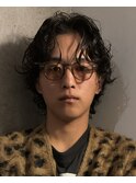 メンズミディアムパーマナチュラルパーマ熊本下通