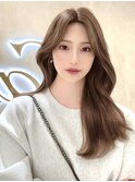韓国ヘア 2wayバング  レイヤーカット くびれヘア  顔周り/