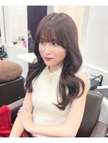 ミシェリー 新宿店(misherry)&nbsp;愛され韓国風巻き2way前髪小顔カット透明感こなれベージュ