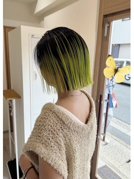 キッカ(kicca) lime green bob