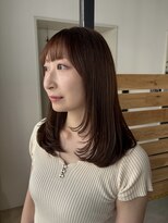 フリック 堺東店(FLICK)&nbsp;ミディアムレイヤー/ショコラブラウン/髪質改善/大阪/堺東