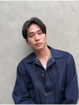 グローブス 表参道(THE GLOBES)&nbsp;メンズセンターパート×大人ニュアンスパーマ