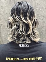 レクタ(RECTA) layer cut/natural wave/roots bleach color