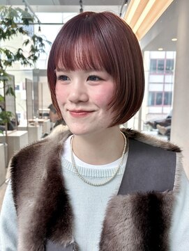 ジュリエッタ(giulietta) レイヤーボブ　オレンジブラウン　ダブルカラー