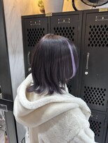 ヴァイス 渋谷店(VAICE)&nbsp;ウルフカット/ポイントエクステ/パープル